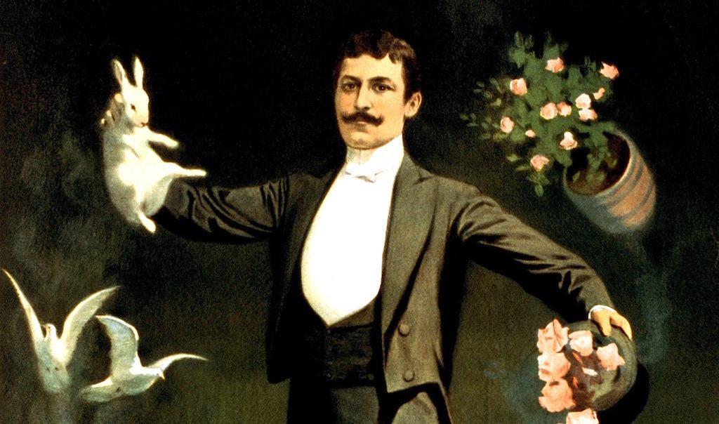 magicien avec lapin
